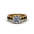 Diamond Victorian Scroll Engagement Ring - Kehlani No. 31