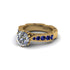 Diamond Victorian Scroll Engagement Ring - Kehlani No. 61