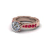 Diamond Victorian Scroll Engagement Ring - Kehlani No. 47