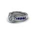 Diamond Victorian Scroll Engagement Ring - Kehlani No. 63 image 3