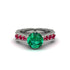 Emerald Victorian Scroll Engagement Ring - Kehlani No. 51 image 2