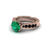 Emerald Victorian Scroll Engagement Ring - Kehlani No. 35 image 3