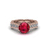 Ruby Victorian Scroll Engagement Ring - Kehlani No. 11 image 2