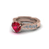 Ruby Victorian Scroll Engagement Ring - Kehlani No. 11 image 3