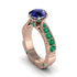 Sapphire Victorian Scroll Engagement Ring - Kehlani No. 29 image 1