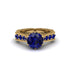Sapphire Victorian Scroll Engagement Ring - Kehlani No. 73 image 2