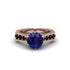 Sapphire Victorian Scroll Engagement Ring - Kehlani No. 44 image 2