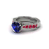 Sapphire Victorian Scroll Engagement Ring - Kehlani No. 60 image 3