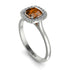 Vintage Classic Halo Cushion Brown Diamond Ring - Skylar No. 1103