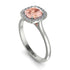 Vintage Classic Halo Cushion Morganite Ring - Skylar No. 903 image 2