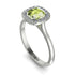 Vintage Classic Halo Cushion Peridot Ring - Skylar No. 703