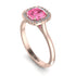 Vintage Classic Halo Cushion Pink Moissanite Ring - Skylar No. 802 image 3