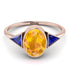 Geometrical Bezel Yellow Diamond Ring - Trinity No. 1014 image 3
