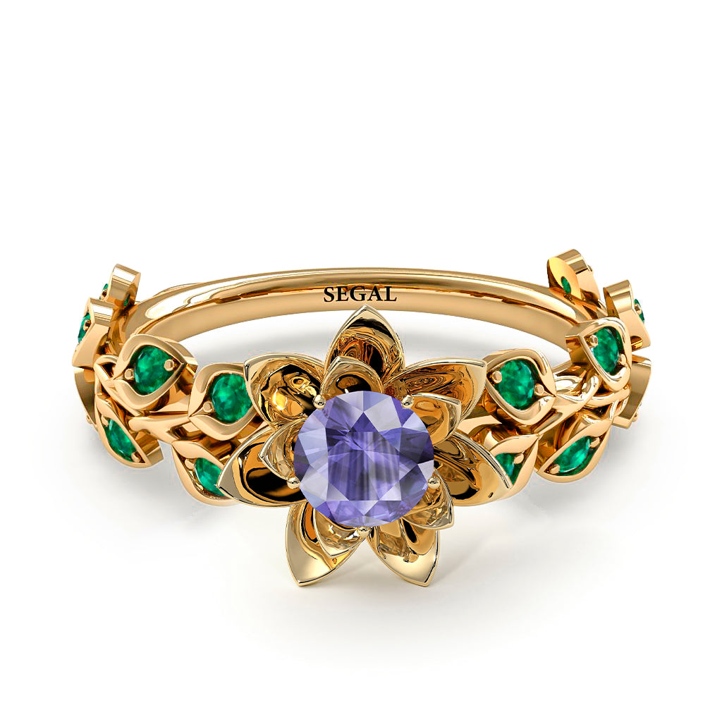 Lotus Flower And Leaves - Anna no. 201