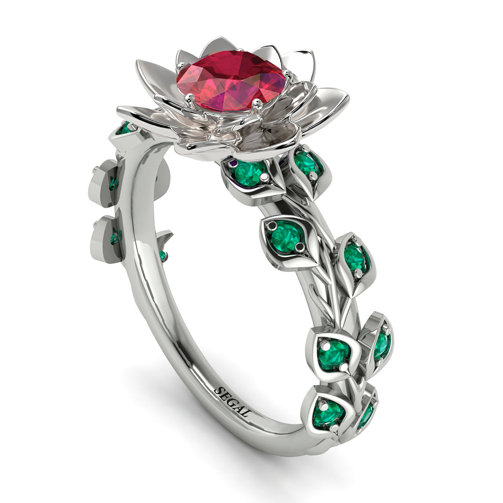 Lotus Flower And Leaves - Anna no. 12