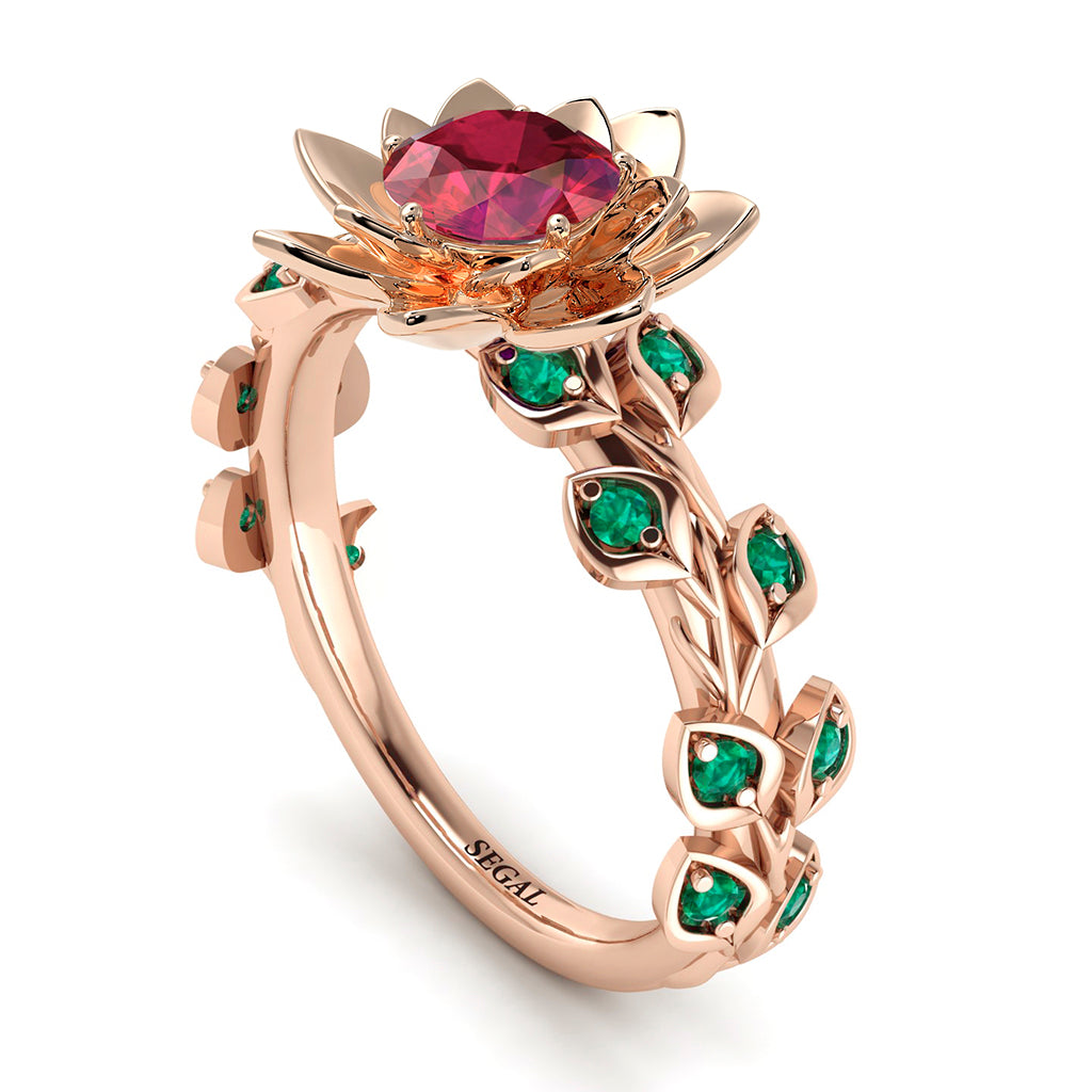 Lotus Flower And Leaves - Anna no. 11