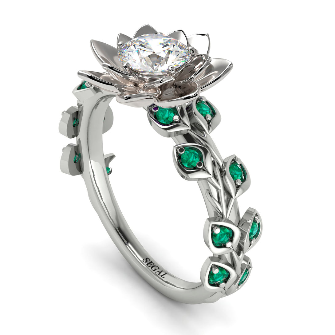 Lotus Flower And Leaves - Anna no. 6