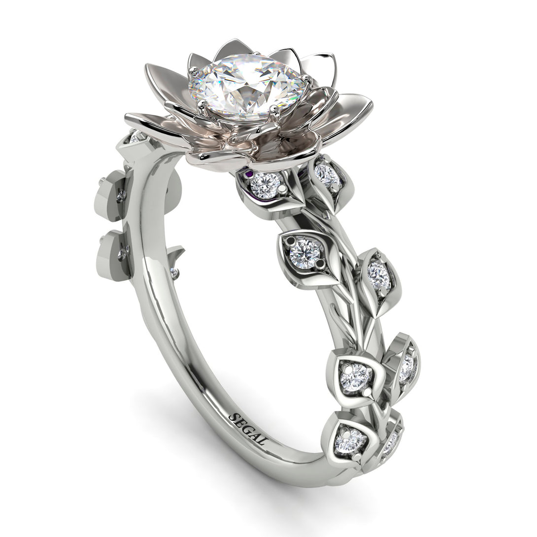 Lotus Flower And Leaves - Anna no. 3