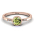 Bezel Minimalist Peridot Ring - Kinsley No. 702 image 1