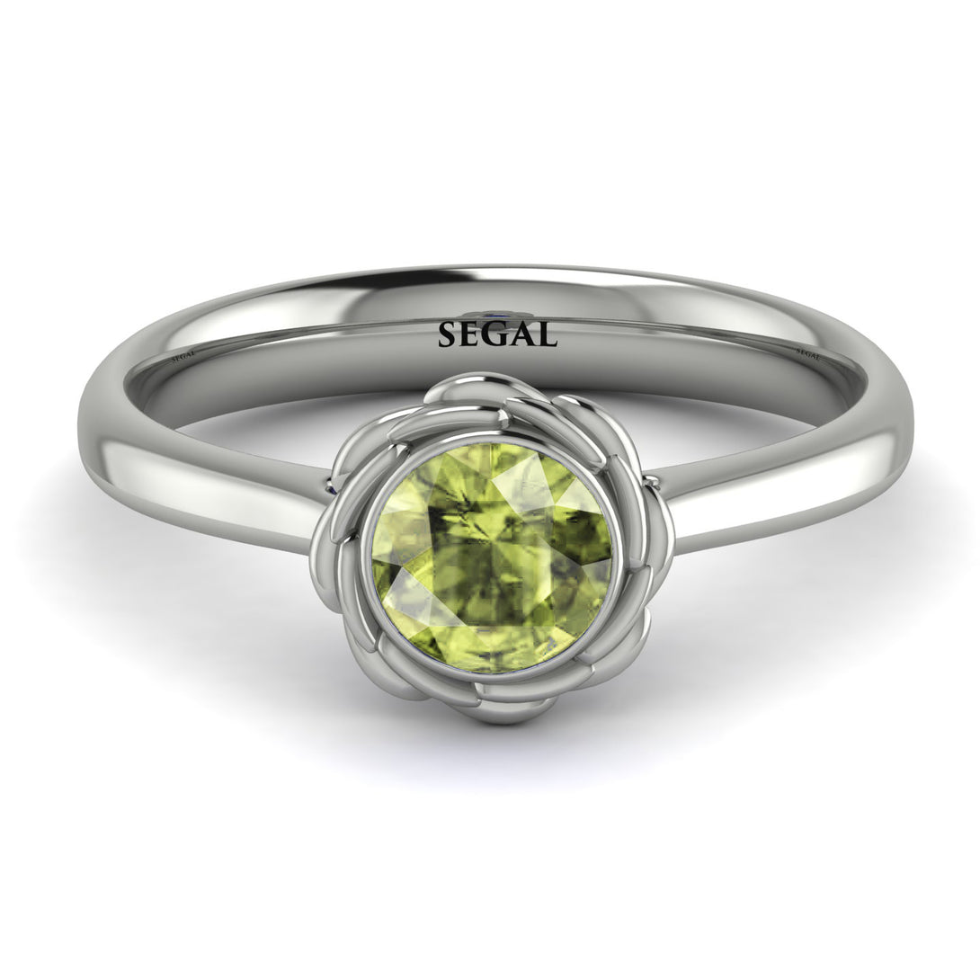 Solitaire Minimalist Peridot Ring - Eden No. 703