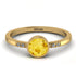 Bezel Minimalist Citrine Ring - Kinsley No. 601 image 1
