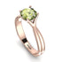 Solitaire Twist Shank Peridot Ring - Eleanor No. 702 image 1
