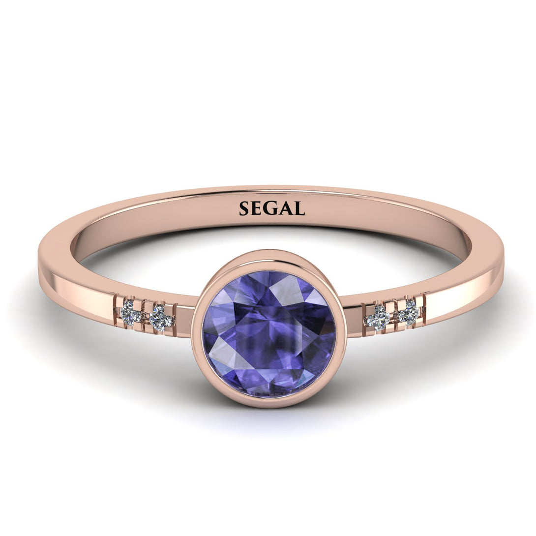 Bezel Minimalist Tanzanite Ring - Kinsley No. 202