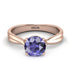 Solitaire Twist Shank Tanzanite Ring - Eleanor No. 202 image 3