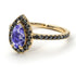 Pear Shaped Halo Tanzanite Ring - Janet No. 204