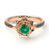 A lady's Rose Emerald Ring - Elena no. 20