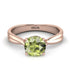 Solitaire Twist Shank Peridot Ring - Eleanor No. 702