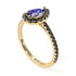 Pear Shaped Halo Tanzanite Ring - Janet No. 204