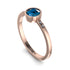 Bezel Minimalist Blue Topaz Ring - Kinsley No. 502