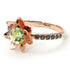 Lotus Flower Peridot ring - Lotus no. 705