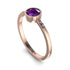 Bezel Minimalist Amethyst Ring - Kinsley No. 302