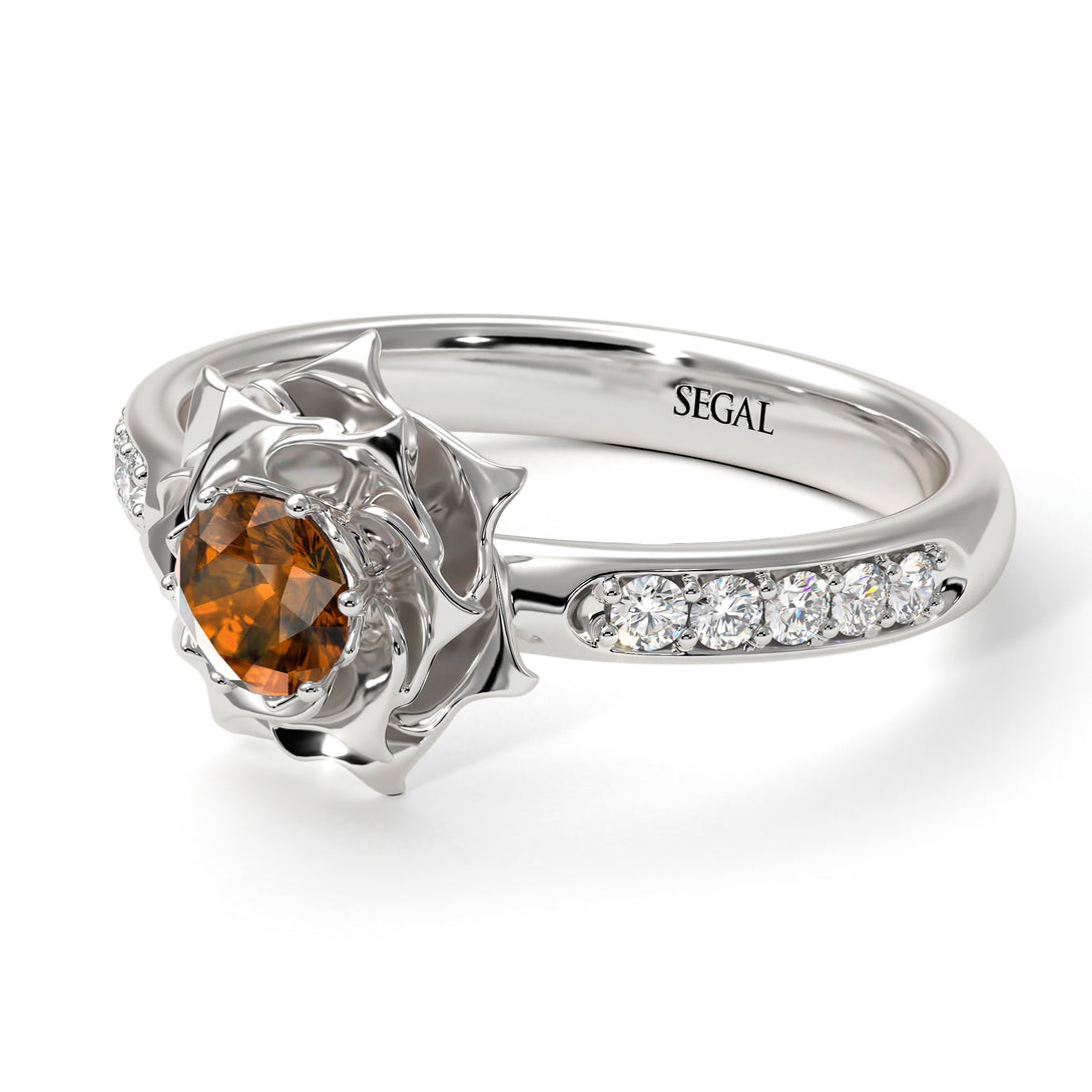 A lady's Rose Brown Diamond Ring- Elena no. 1103