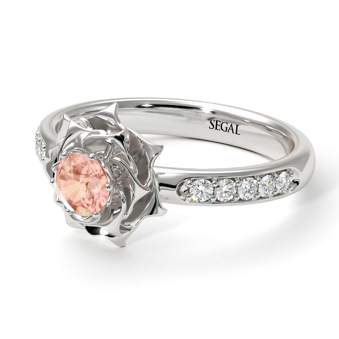 A lady's Rose Morganite Ring- Elena no. 903