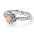 A lady's Rose Morganite Ring- Elena no. 903
