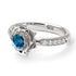 A lady's Rose Blue Topaz Ring- Elena no. 503