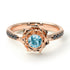 A lady's Rose Aquamarine Ring- Elena no. 405