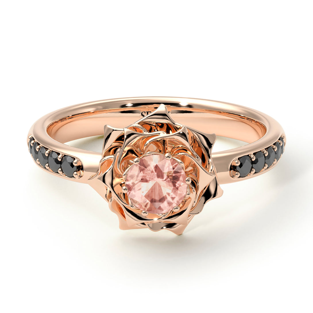 A lady's Rose Morganite Ring- Elena no. 905