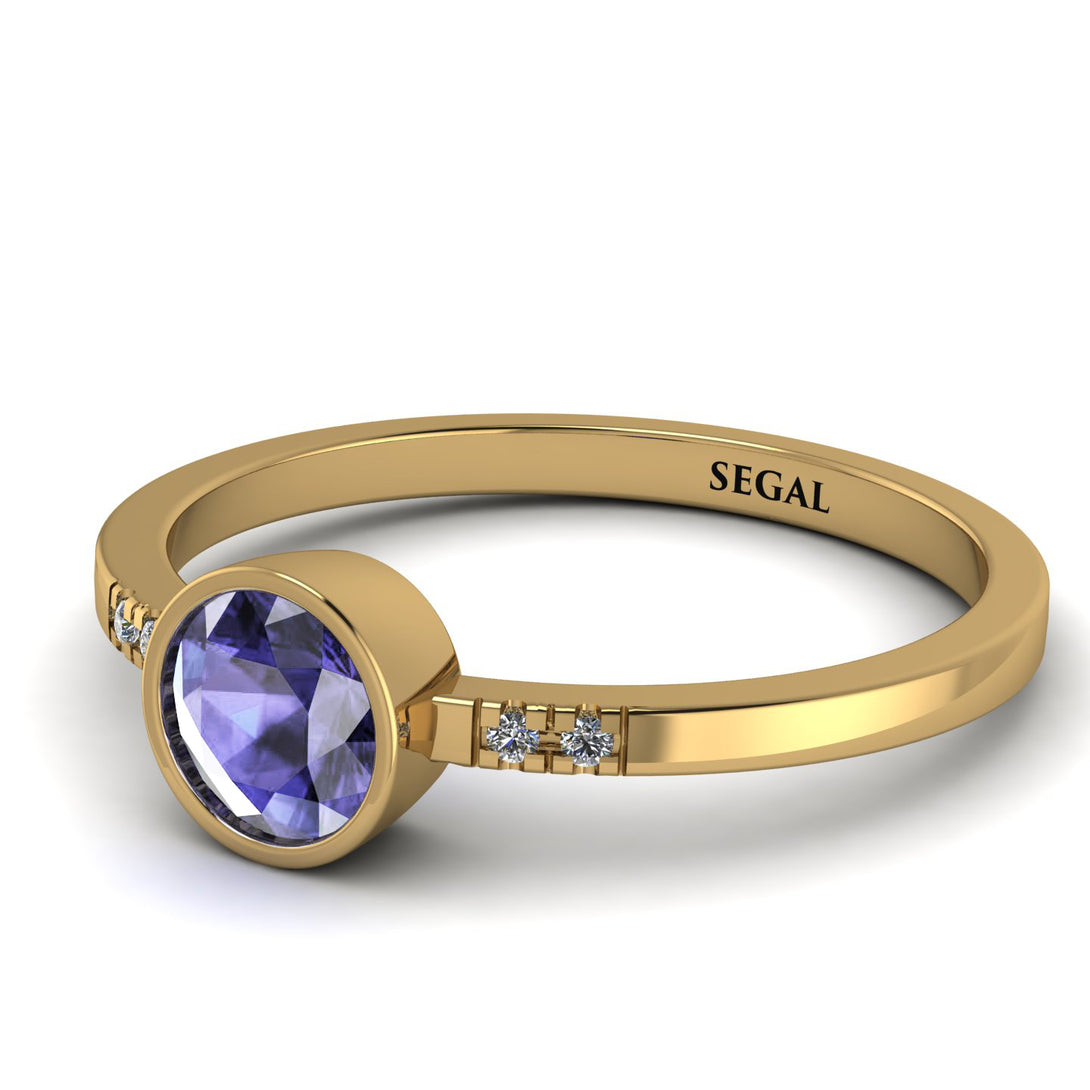 Bezel Minimalist Tanzanite Ring - Kinsley No. 201