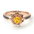 A lady's Rose ��itrine Ring- Elena no. 605