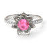 Lotus Flower Pink Moissanite ring - Lotus no. 803