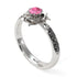 A lady's Rose Pink Moissanite Ring- Elena no. 806