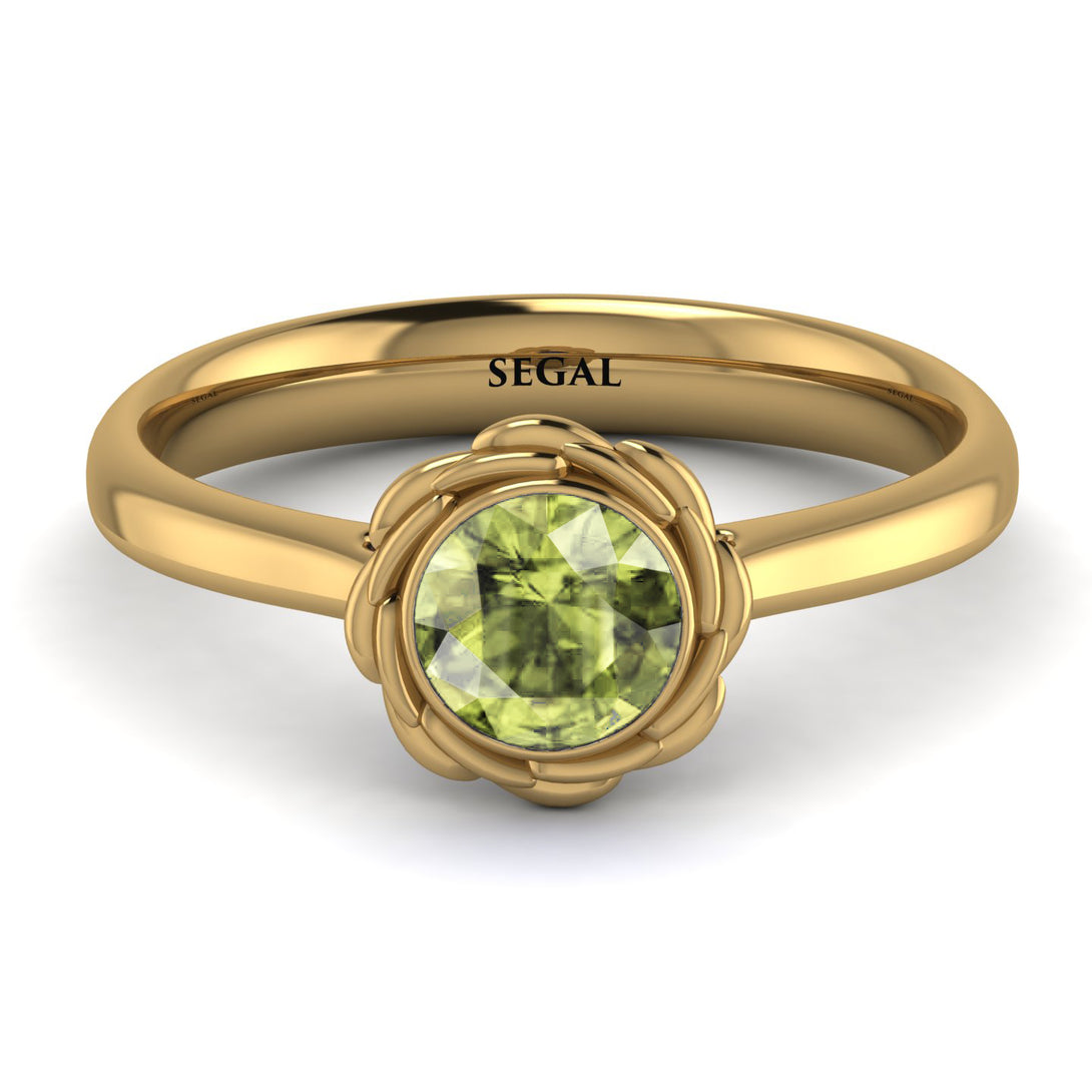 Solitaire Minimalist Peridot Ring - Eden No. 701