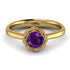 Solitaire Minimalist Amethyst Ring - Eden No. 301 image 2