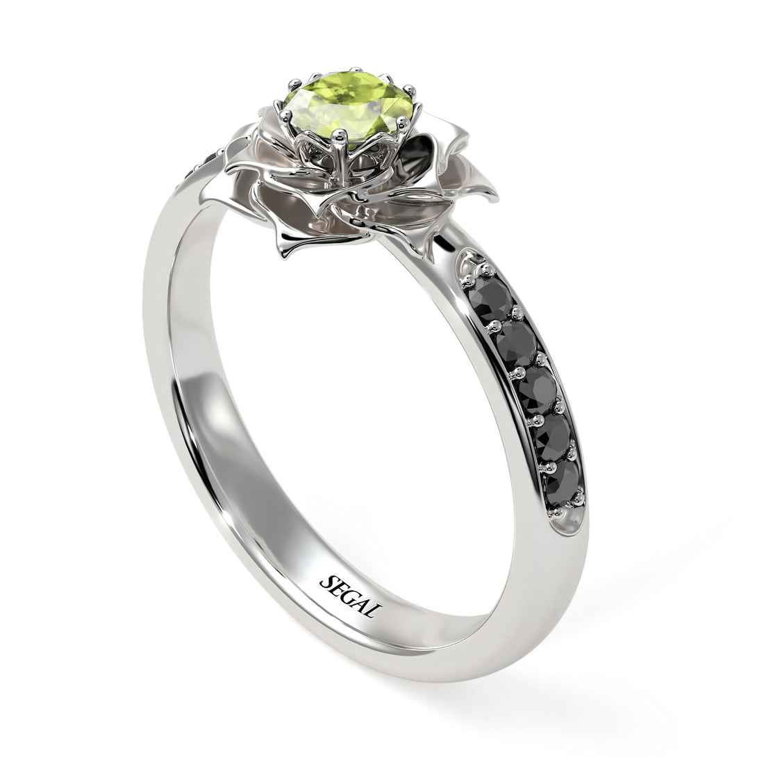 A lady's Rose Peridot Ring- Elena no. 706