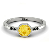Bezel Minimalist Citrine Ring - Kinsley No. 606 image 1