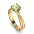 Solitaire Twist Shank Peridot Ring - Eleanor No. 701